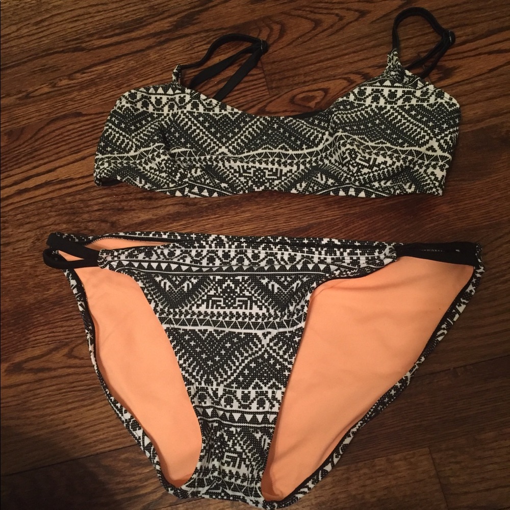Tribal print bikini set